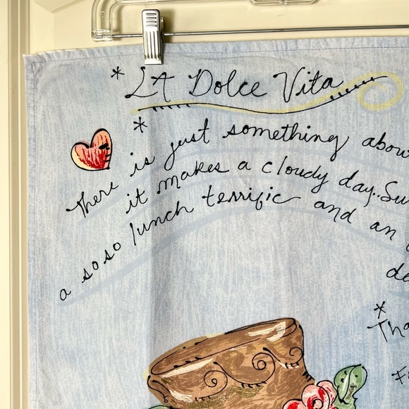 Julia Junkin Textiles “La Dolce Vita” Hand Towel - Picture 4 of 9